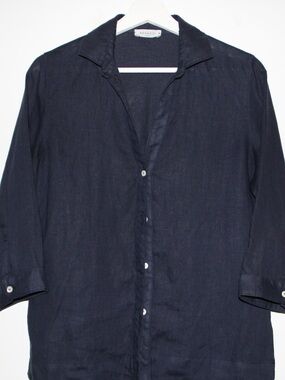 Rosso35 Linen Button Down Blouse Size US12